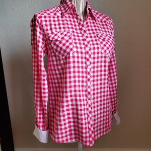 dELIA*S WESTERN INSPIRED GINGHAM SHIRT Sz S  NWOT